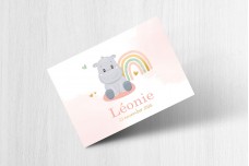 Nijlpaardje en regenboog Nijlpaardje en regenboog